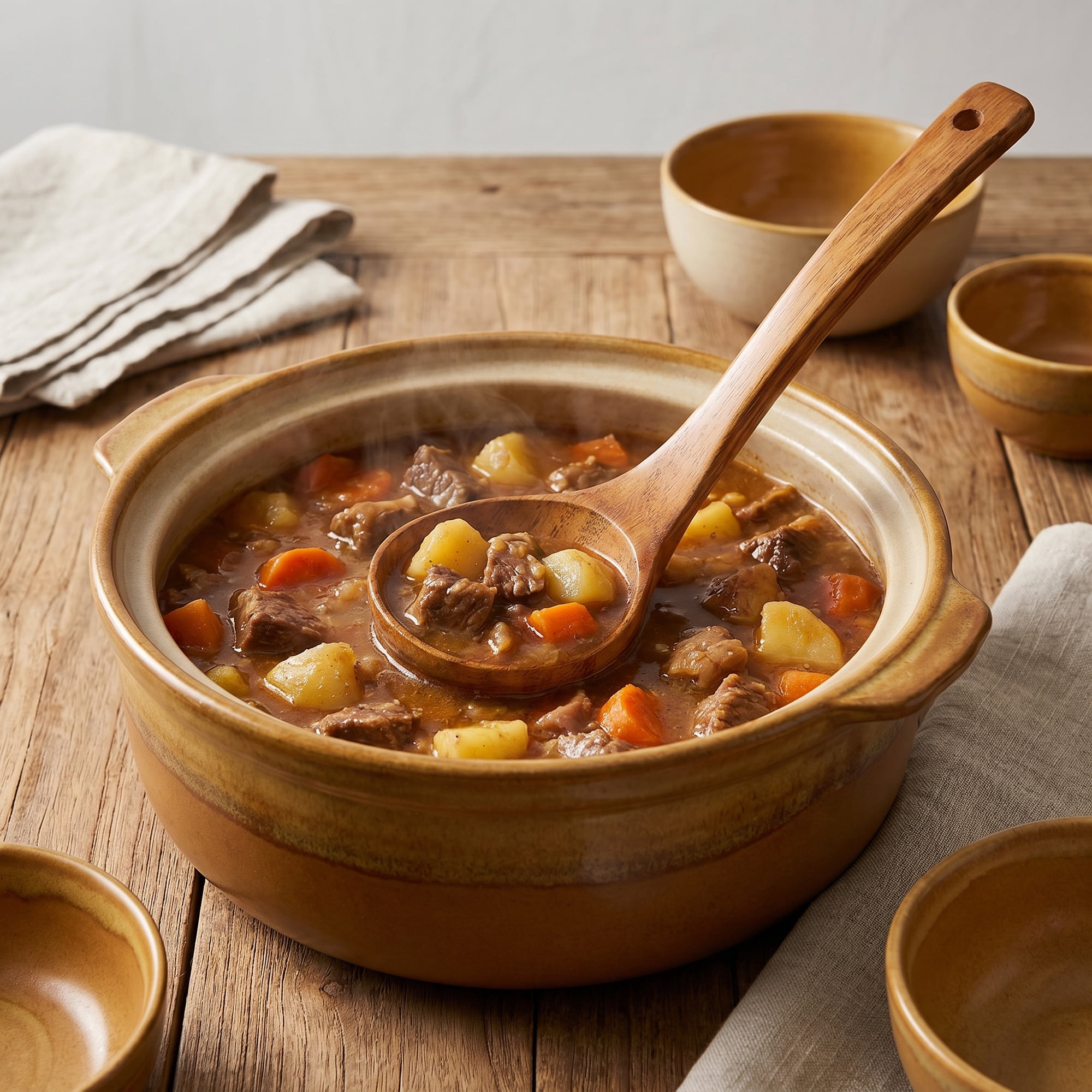 Unique Bargains Wood Non Stick Cookware, Heat Resistant Kitchen Soup Spoon A 11"x3.1"