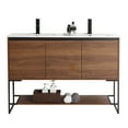 thumbnail image 3 of Fine Fixtures  Urbania Collection Bathroom Vanity Walnut 48" - Double Sink Matte,N/A, 3 of 5
