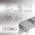 thumbnail image 4 of Gancho adhesivo para toallas de baño Ducha sin taladro Gancho para colgar en la pared de alta resistencia Toallero autoadhesivo Gancho para revestimiento de pared Cepillo de cocina Gancho adhesivo de, 4 of 5