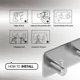 thumbnail image 4 of Gancho adhesivo para toallas de baño Gancho para colgar en la pared resistente sin taladro para ducha Toallero autoadhesivo Gancho para revestimiento de pared Gancho adhesivo de níquel para, 4 of 5