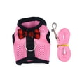 thumbnail image 1 of Nuevo y encantador arnés de malla transpirable para mascotas con correa para animales pequeños, chaleco para hámster, conejo, lazo y correa para el pecho, talla M (rosa), 1 of 7