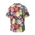 thumbnail image 2 of Gaeub Easter Eggs Men's Lapel Short Sleeve Shirt, Relaxed Fit Shirt, Soft and Breathable for Outdoors Party Travel - Large, 2 of 7