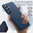 thumbnail image 4 of JETech Magnetic Silicone Case for Samsung Galaxy S26 Plus, Compatible with MagSafe, Silky Touch (Navy Blue), 4 of 7