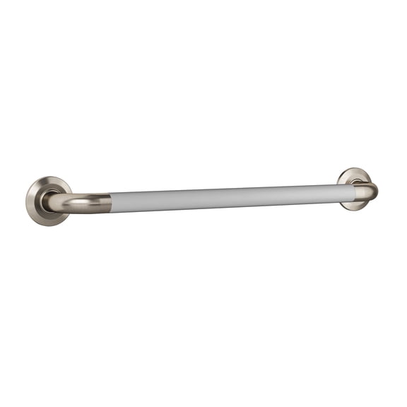 ErgoSafetyBar 24-in Ergonomic Soft Grip 32mm Diameter ADA Compliant 500 lb Weight Capacity Brushed Stainless Steel