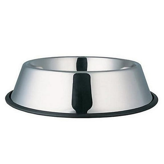 Indipets Stainless Steel No-Tip Dog Bowl 64 OZ