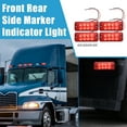 thumbnail image 2 of Unique Bargains Front Rear Side Marker Light 8 LED 3.94' for Truck Trailer Van Caravan Lorry Car Bus Red (Set of 4), 2 of 7