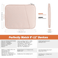 thumbnail image 4 of MoKo 9-11 inch Tablet Sleeve Case, iPad Protective Bag Carrying Case , Pink, 4 of 8