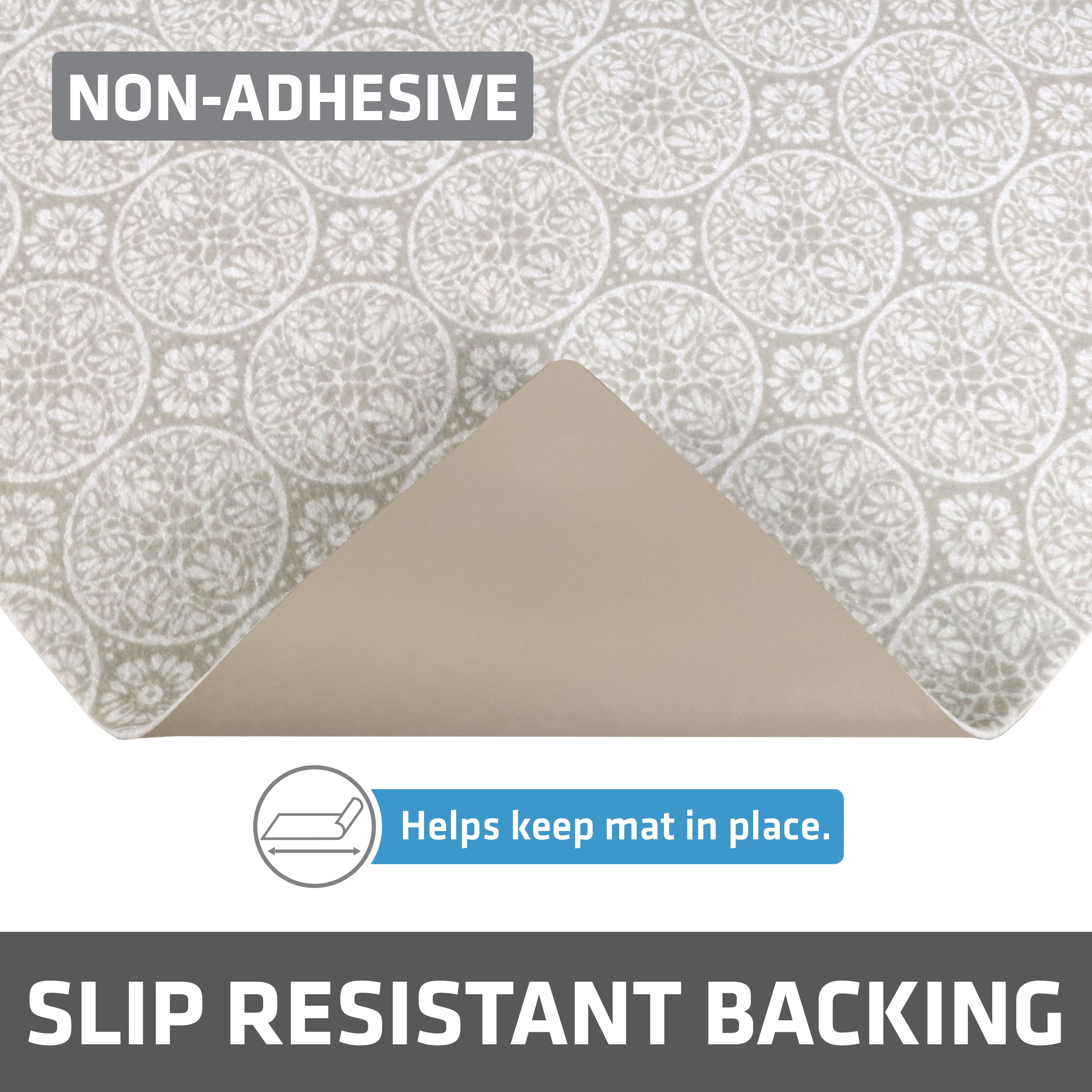 Drymate XL Under Sink Mat, Waterproof Cabinet Protection Mats for Kitchen & Bathroom, Absorbent Shelf Liners, Slip-Resistant, Non-Adhesive, Machine Washable, Durable (24”x59”)(Tan)