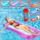 thumbnail image 2 of Hamaca inflable de PVC con clip para nadar, red flotante, juguete acuático con toldo, fila flotante inflable, 2 of 5