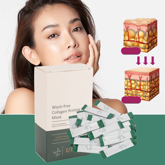 Mascarilla Reafirmante De Colágeno, Mascarilla Reafirmante De Colágeno Hidratante 4ml 40pcs Para Mujeres