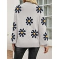 thumbnail image 3 of Weardear Sweaters for Women 2024 Fashion Trendy Lantern Long Sleeve Mockneck Pullover Fall Knit Sweater Tops, 3 of 6