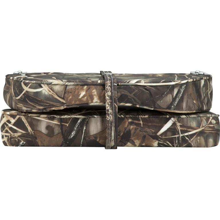 Attwood 98395CAMO Low-Back Padded Boat Seat, Camo, High-Impact Plastic  Frame, 7 Inches W x 16 Inches D x 16 Inches H 
