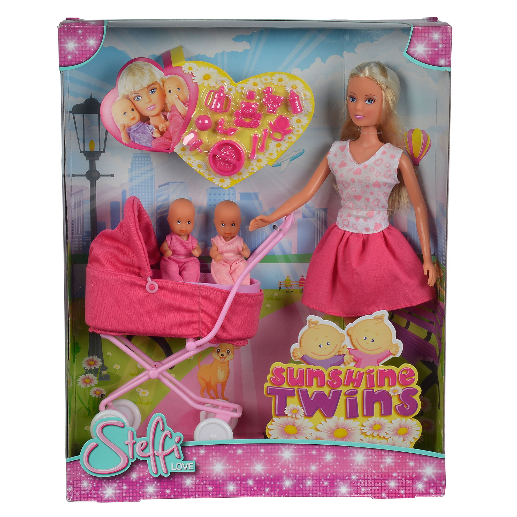Gebeurt Veraangenamen residu Simba Toys - Steffi Love Sunshine Twins, Pink - Walmart.com