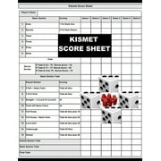 JOSEPH OKENIYI Kismet Score Sheets: 120 Kismet Dice Game Score Sheets, Kismet Score Pads, Kismet Dice Game Score Book,, (Paperback)