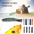thumbnail image 1 of Tignapoo Lightweight Kayak Canopy for One Person - Grey Water-Resistant Oxford Cloth Sunshade with Aluminum Support Rod and Compact Storage Bag, Ideal for Kayaking Adventures, 1 of 6