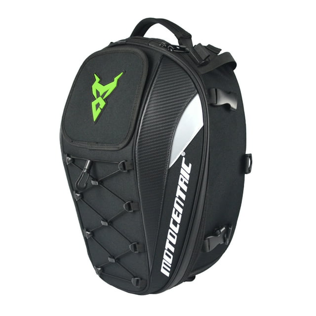 Royalbelle Sac de Casque de Moto, Résistant à l'Eau et aux Déchirures, Sac de Queue de Moto Extensible 22L-34L, Multiples Poches Sac à Dos de Rangement, Accessoires Universels