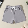 thumbnail image 2 of Yammkia Girls Basketball Shorts And Pants Toddler Boys Girls Cotton Running Athletic Shorts Kids Summer Casual Fashion Soccer Shorts for 3-4 Years,GY2, 2 of 4