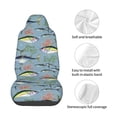thumbnail image 4 of Daiia Various Wild Sea Fish Printed Car Seat Cover - Waterproof & Sweatproof - Universal Fit, Machine Washable, Non-Slip - Seat Protector for Car, Truck, SUV, Van (1 Pack), 4 of 5