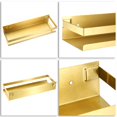 thumbnail image 4 of Estante de ducha OwnMy Gold de acero inoxidable, 30 cm, soporte de pared, 4 of 7