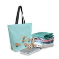 thumbnail image 2 of FORMRS Womens Canvas Tote Bag with Zipper Inner Pocket Shoulder Handbag, Capybara Splash, 2 of 7