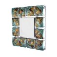 thumbnail image 1 of Home Roots Beddings 328626 Metal & Glass Square Hanging Wall Mirror, Copper, Red & Gold - 24 in., 1 of 1