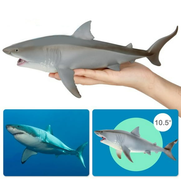 10'' Great White Shark Action Figure Marine Wildlife Animal Fish Sea Model Toy Ocean Animal Toy Collector Marine Decoration