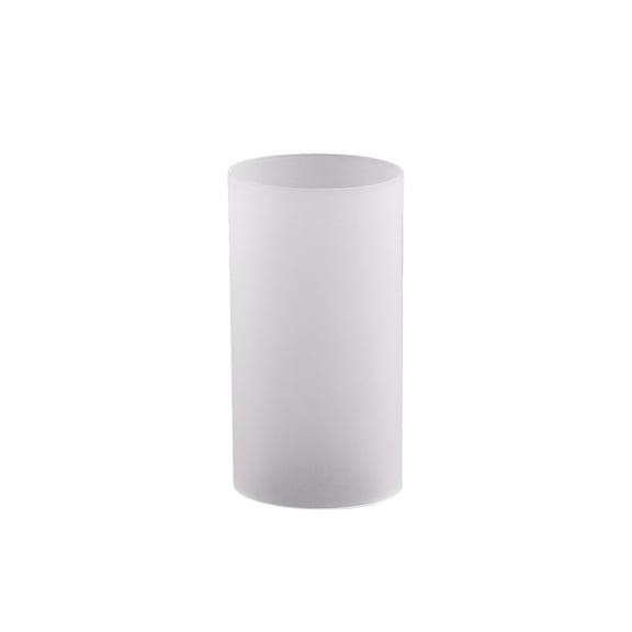 WGV Frosted Glass Hurricane Candle Shade Chimney Tube - 3" Wide x 6" Height, Good quality, Heavy Weighted Base - 1 Pc
