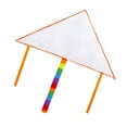 thumbnail image 3 of Cometa triangular en blanco para niños, kit para colorear y hacer garabatos, ideal para actividades al aire libre, ideal para deportes educativos., 3 of 14