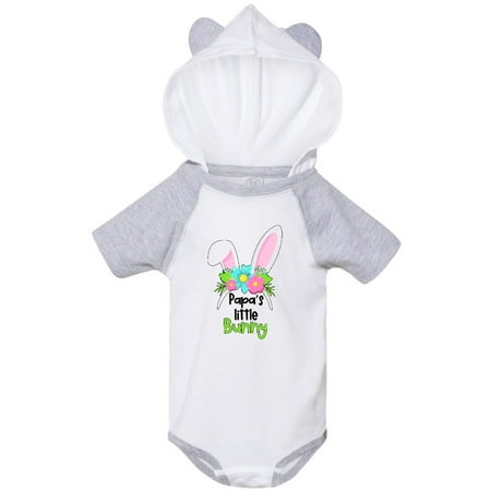 

Inktastic Papa s Little Bunny Cute Easter Bunny Ears Gift Baby Boy or Baby Girl Bodysuit