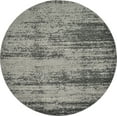 thumbnail image 1 of Unique Loom Del Mar Collection Tapis Rond Transitionnel Contemporain, 8 Pieds, Gris Foncé/gris Clair, 1 of 5
