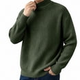 thumbnail image 2 of Babcutegg Big and Tall Mens Mock Neck Sweater Ribbed Knit Long Sleeve Soft Comfy Fall Winter Casual Pullover Sweaters Size XL, 2 of 6