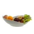 thumbnail image 2 of 10 Strawberry Street Whittier 16" Canoe Serving Bowl, White, 2 of 5