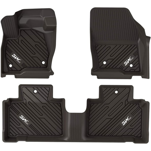 3W Floor Mats for Ford Explorer 2020 2021,TPE All Weather 1st and 2nd