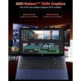 thumbnail image 3 of 15.6" IPS FHD Gaming Laptop 64GB DDR5 RAM 1TB SSD AMD Ryzen 7 8745HS (8C/16T Up to 4.9GHz) Radeon 780M Graphics with 100W Type-C Backlit Keyboard Fingerprint USB-C 4.0 Blue, 3 of 7
