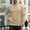 Khaki, variant on ZOYOEN Mens Long Sleeve Sweatshirts- Regular Fit Crewneck Casual Basic Shirts Dark Gray Size 3XL