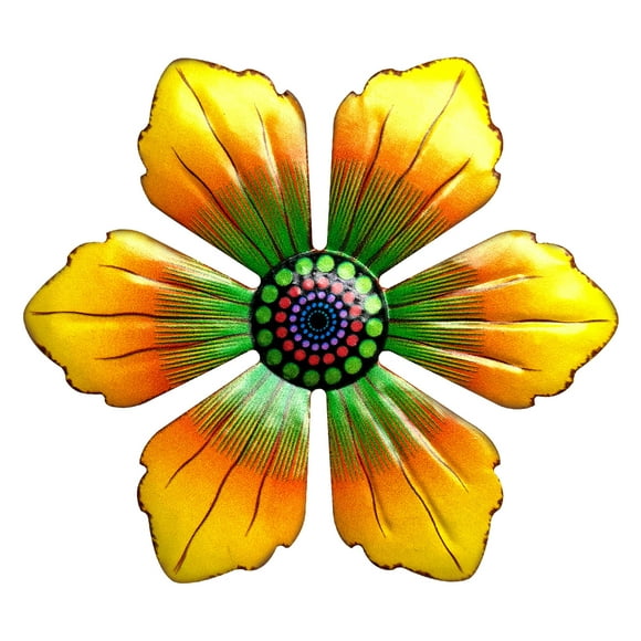 jovati Metal Flowers Outdoor Decor Metal Flower Colorful Art Wall Sculptures for Home Outdoor Indoor Decoration Metal Flowers Wall Decor Metal Flower Wall Decor Wall Flowers Wall Decor
