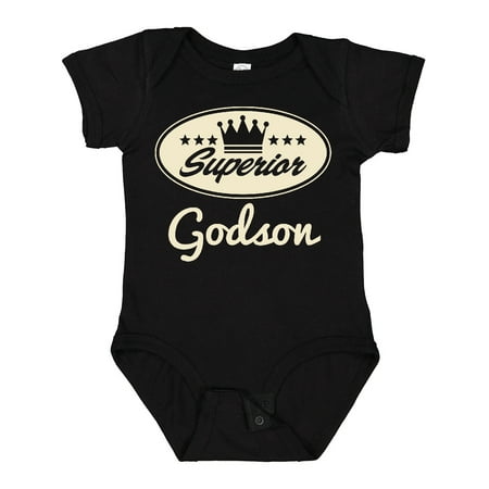 

Inktastic Godson Vintage Superior Gift Baby Boy Bodysuit