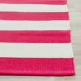 thumbnail image 5 of SAFAVIEH Montauk Saranna Striped Cotton Runner Rug, Red/Ivory, 2'3" x 7', 5 of 5