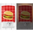 thumbnail image 2 of Hamburger Plaid Ceramic Night Light, 2 of 2
