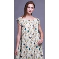 thumbnail image 4 of Bimba PrintedÂ&nbsp;NightwearÂ&nbsp;for Women Rayon Long Maxi Dress Sleepdress Night Gown, 4 of 4