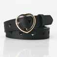 thumbnail image 4 of Dalazy Ceinture en Cuir PU pour Femmes, Sangle de Taille, Ceinture Ajustable pour Pantalon, Robe de Fête, Noir, 4 of 9