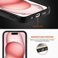 thumbnail image 3 of Allytechgroup Fiber Pattern Phone Case for iPhone 16e, Slim Fit Lightweight Shockproof Anti-Fall Anti-Scratch Non-Slip Luxury Folding Case for iPhone 16e, Blue, 3 of 10