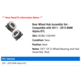 thumbnail image 2 of Rear Wheel Hub Assembly Set - Compatible with 2011 - 2015 BMW Alpina B7L 2012 2013 2014, 2 of 2