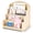 Beige, variant on Greeting Card Display Stand, Wooden 4-Tier Postcard Display Stand Holder for Sticker, Vendors, Retail Stores, Brown