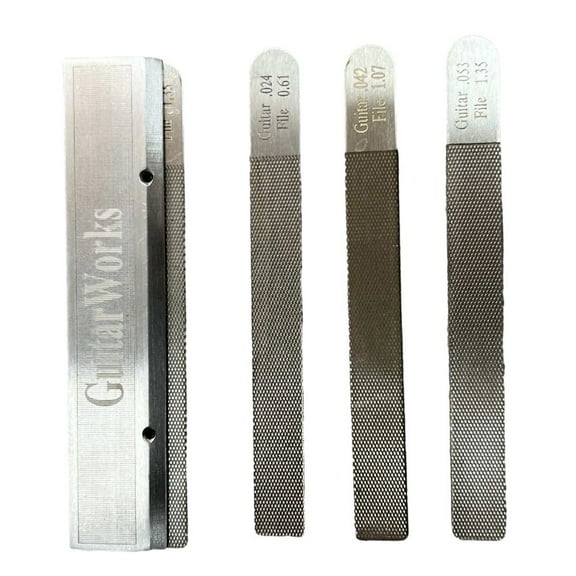 4PCS/Set Guitar Nut Files Fret Crowning Slot Filing Luthier Repair Tool Kit
