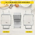 thumbnail image 4 of VEVOR Cheese Cutter with Wire 1 cm & 2 cm Cheeser Butter Cutting Blade Replaceable Cheese Slicer Wire, Aluminum Alloy Commercial Cheese Slicer with 304 Stainless Steel Wire Kitchen Cooking Baking Tool, 4 of 10