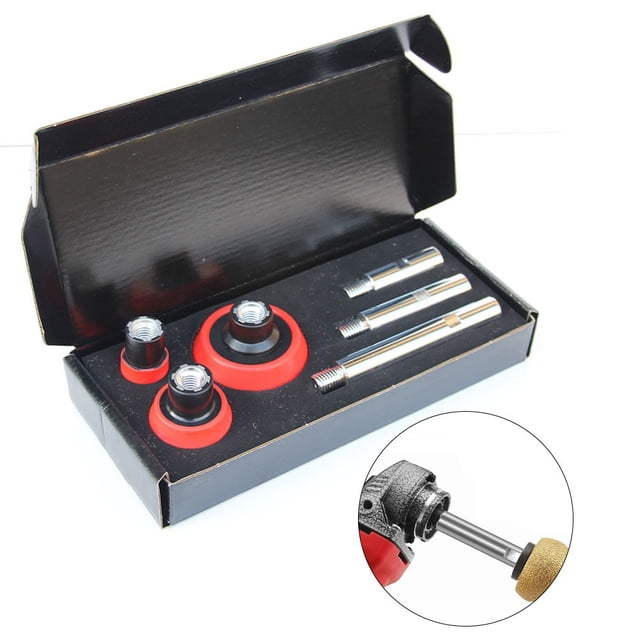 75/100/140mm Extension Rods And Polishing Pads Set Thread Adapter Extension Shafts Backing Pad Polishing Pads Power Tool