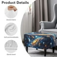 thumbnail image 6 of Xixirimido Galaxy Planets Pattern Ottoman Cover Rectangle Storage Ottoman Slipcover Stretch Footrest Stool Covers with Elastic Band for Rectangle and Square Ottoman, Small, 6 of 7