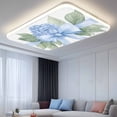 thumbnail image 2 of Fluorescent Light Covers 4 Pack 4x2 ft Blue Bow Hydrangea Ceiling Light Covers Flower Leaf Light Filters for Classroom, Office & Home, Drop Ceiling Light Covers, 2 of 8