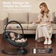 thumbnail image 5 of Baby Swing FasonBaby Electric con 10 melodías y 5 velocidades, color negro, 5 of 9